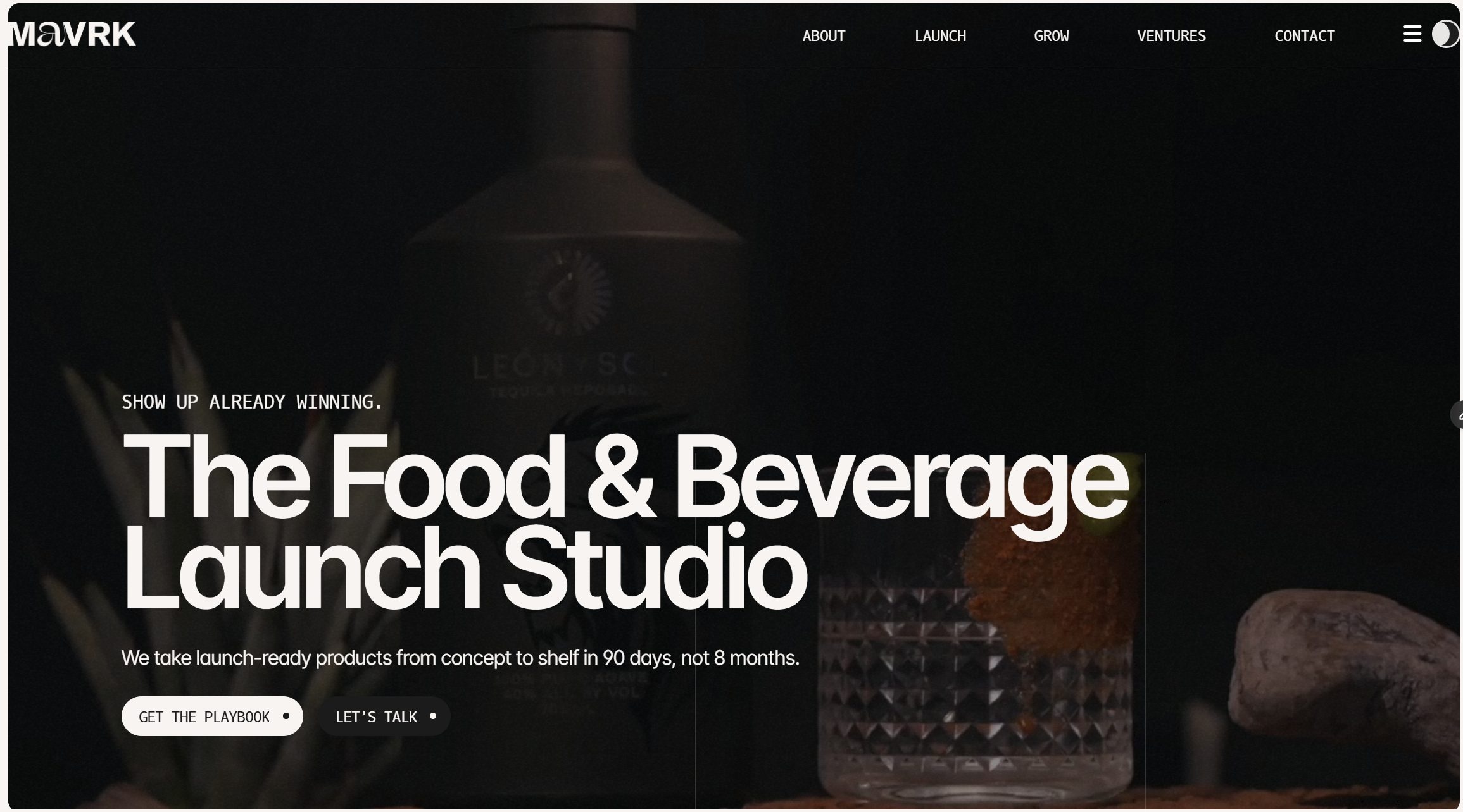 Website of product launch agency