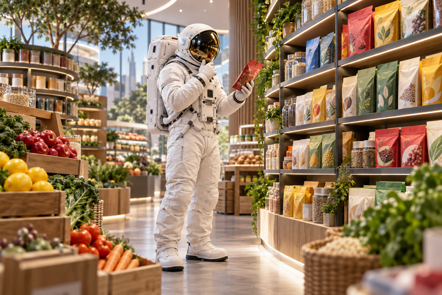Person making a purchase because of Food Marketing